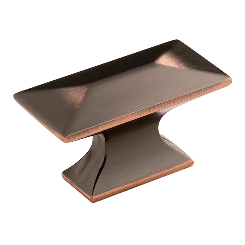 Bungalow Knob 1-3/4 Inch x 15/16 Inch Oil-Rubbed Bronze Highlighted