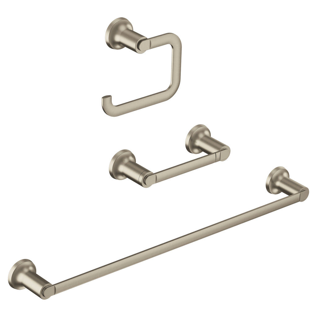 MOEN® Zyla™  Brushed Nickel 3 PC Bath Hardware Kit