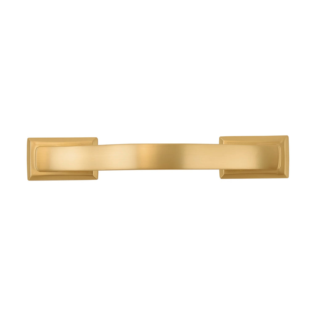 Dover Pull 3 Inch Center to Center Brushed Golden Brass Finish