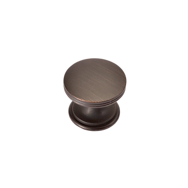 American Diner Knob 1-3/8 Inch Diameter Vintage Bronze