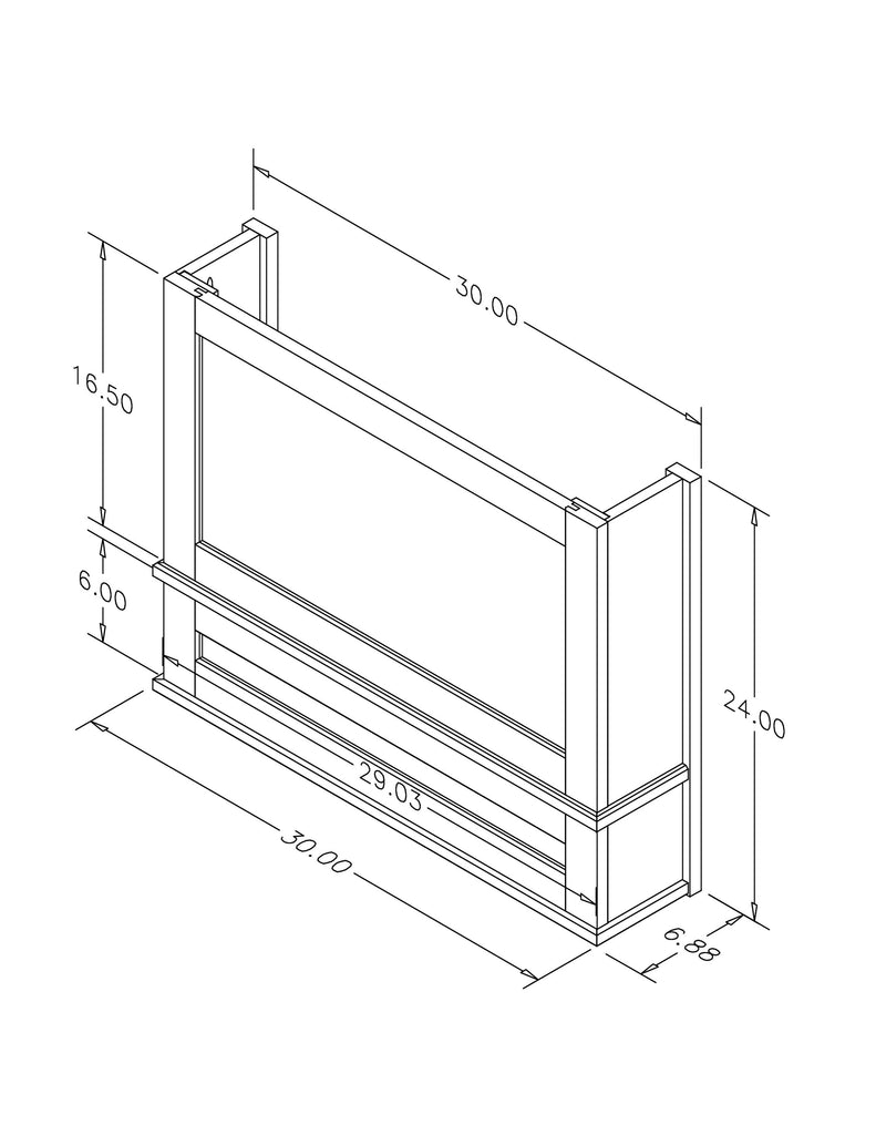 ESTATE SERIES CANOPY HOOD MAPLE