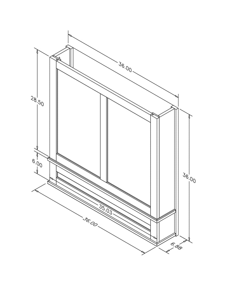 ESTATE SERIES CANOPY HOOD MAPLE