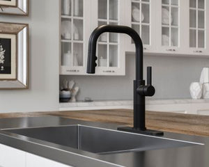 Montay 1-Handle Pull-Down Kitchen Faucet Matte Black