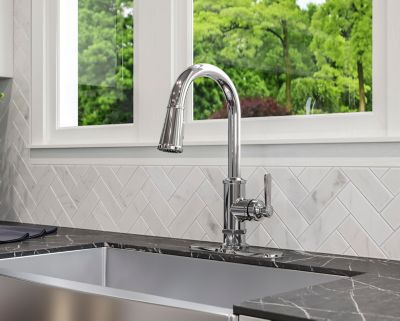 Pfister Port Haven 1-Handle Pull Down Kitchen Polished Chrome