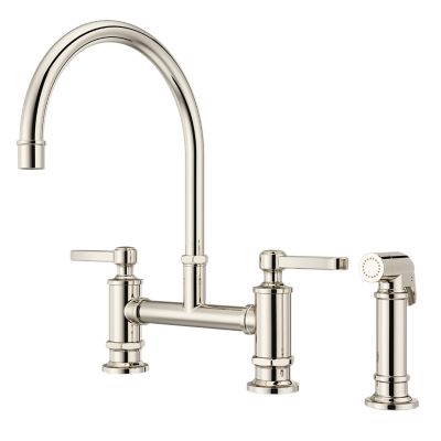 Port Haven 2-Handle Kitchen Faucet Polished Nickel