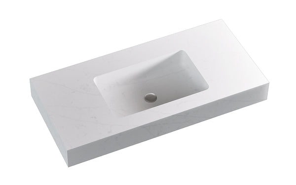 Corsica Gold Rio Blanco Floating Vanity