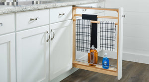 3'' Base Cabinet Filler Towel Bar Pullout