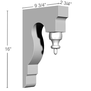 Hoyne Corbel 2 3/4''w x 9 3/4''d x 16''h