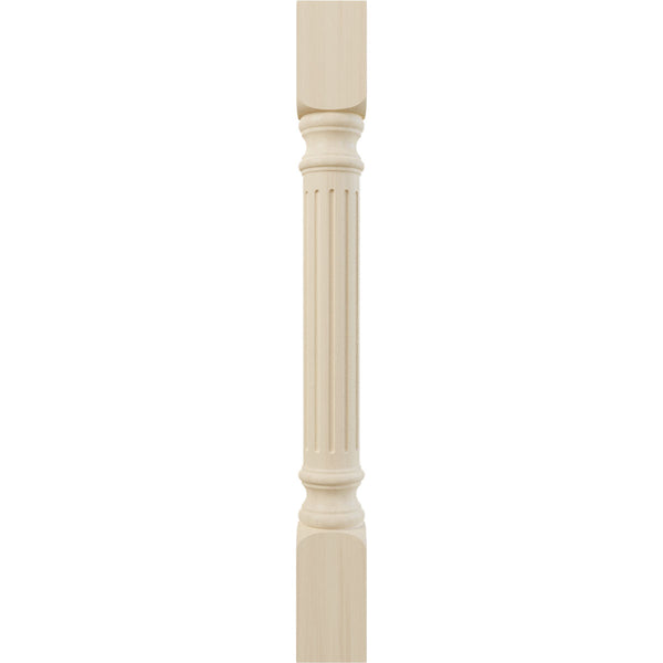 Harrison Fluted Cabinet Column 3 3/4'' x 34 1/2'' Wood