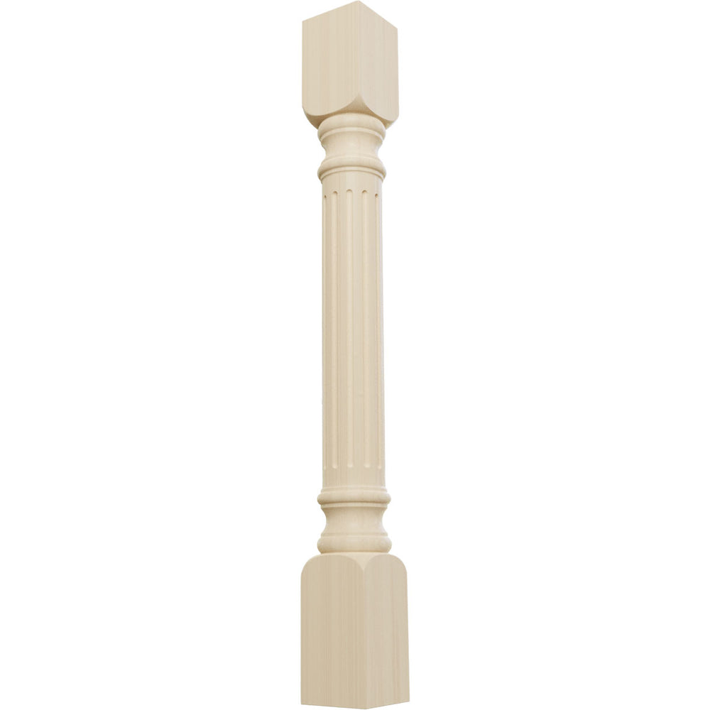 Harrison Fluted Cabinet Column 3 3/4'' x 34 1/2'' Wood