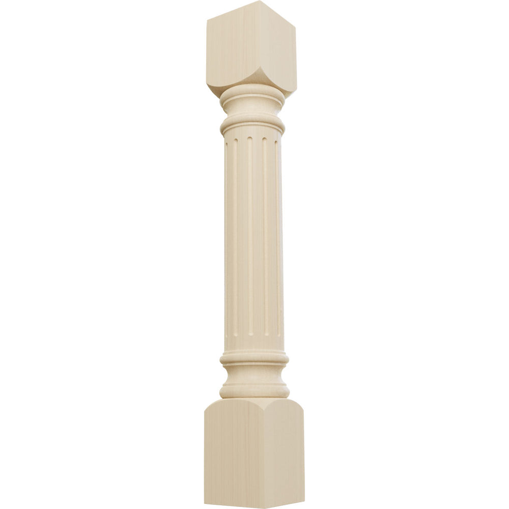 Harrison Fluted Cabinet Column 5'' x 34 1/2'' Wood