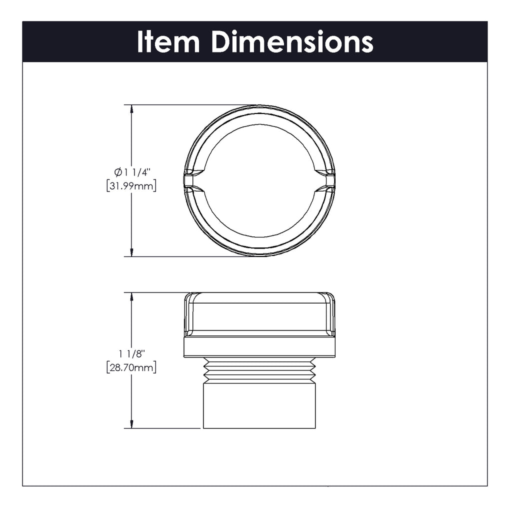 Pipeline Knob, 1-1/4" DIA. - CTG3287