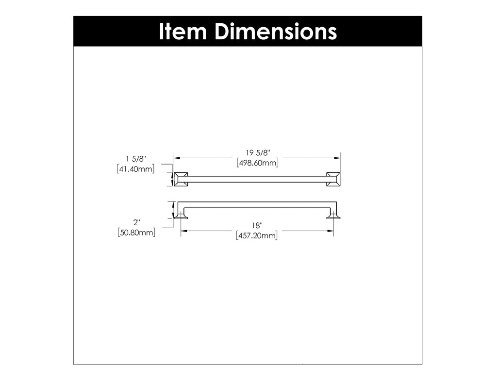 Studio Appliance Pull, 18" C/C - CTG3926