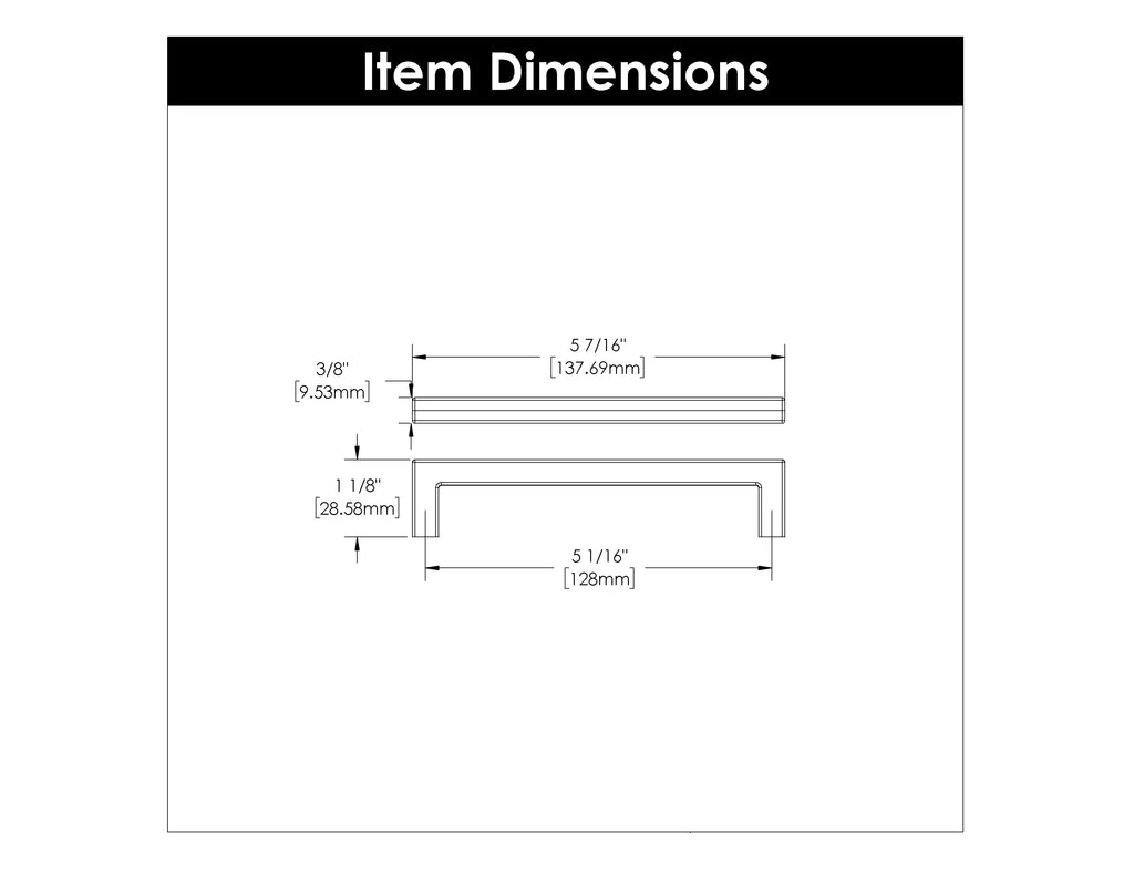 Skylight Pull, 128mm C/C - CTG3331