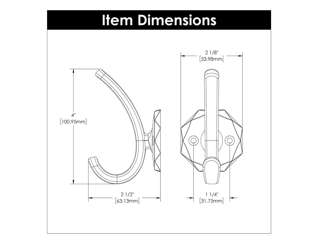 Karat Hook, 1-1/4" CC - CTG3148