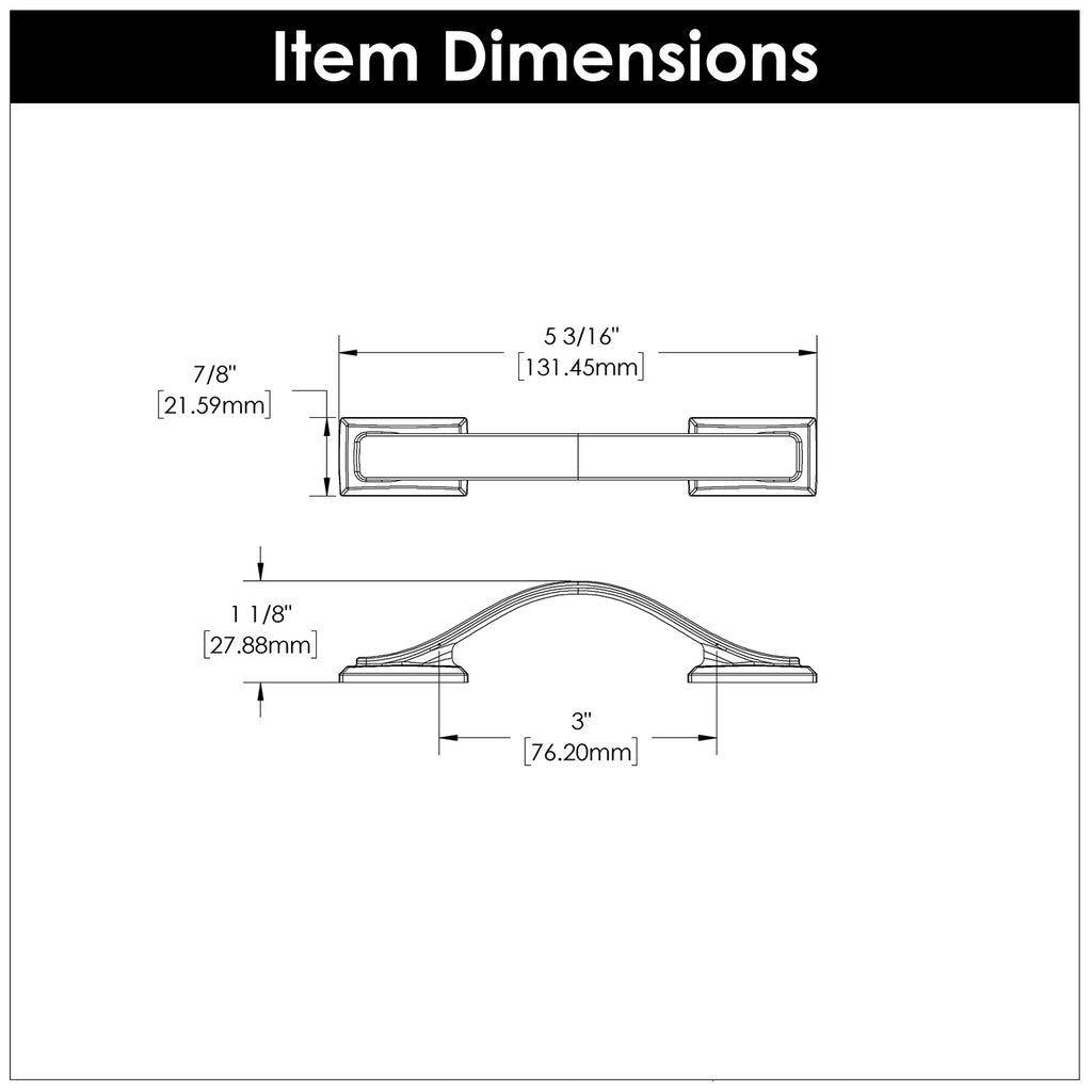 Dover Pull, 3" C/C - CTG3223