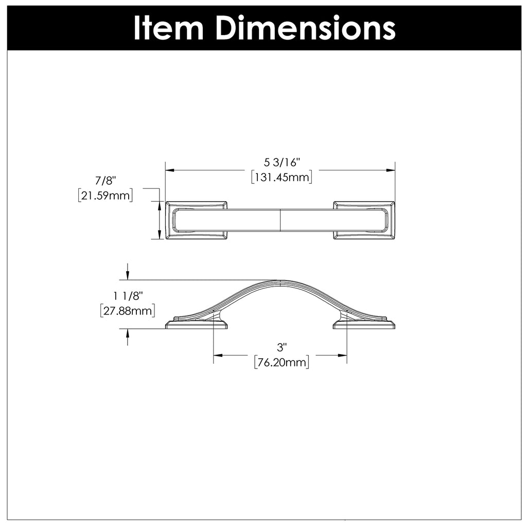 Dover Pull, 3" C/C - CTG3226