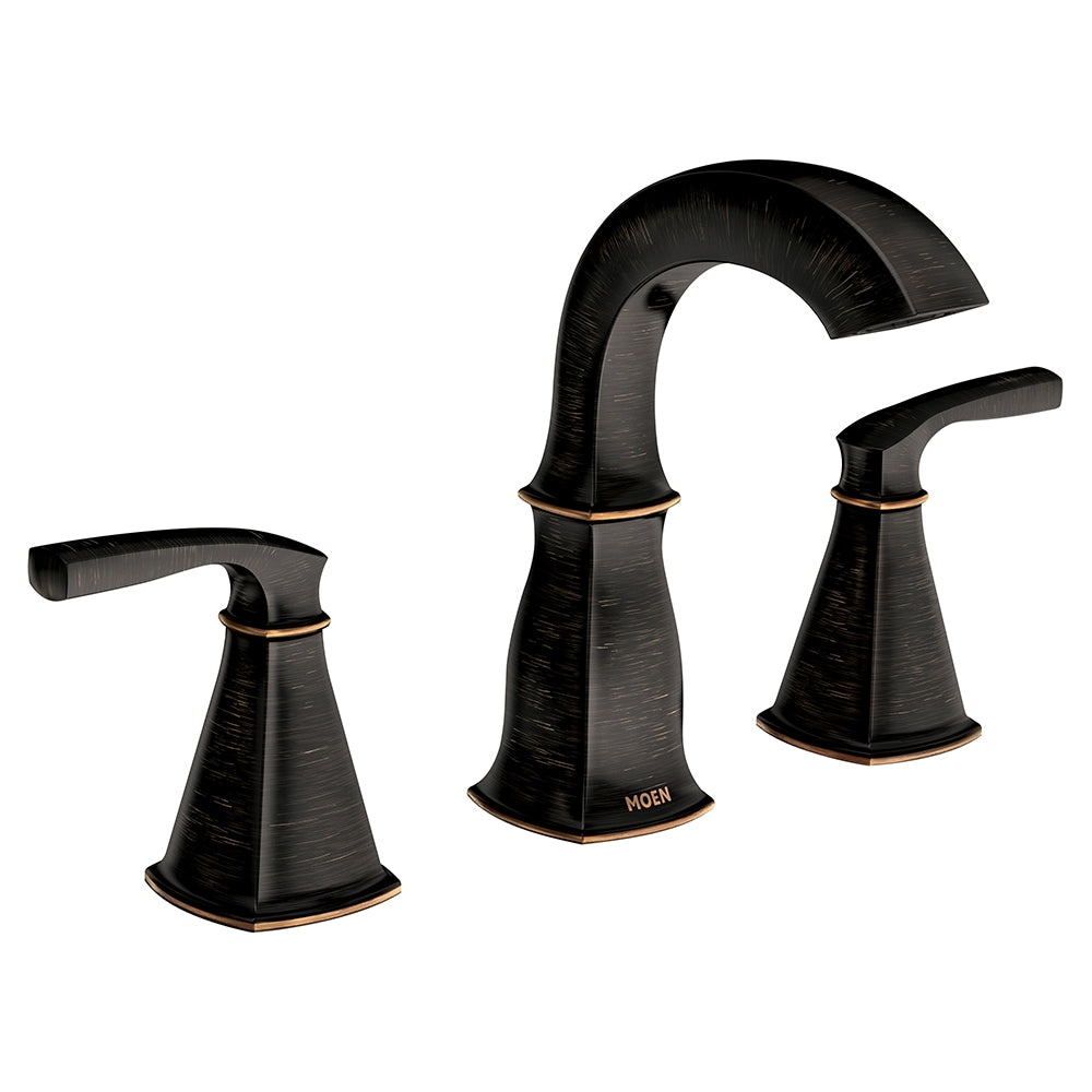 MOEN® Bronze Two-Handle 8" Widespread Bathroom Faucet