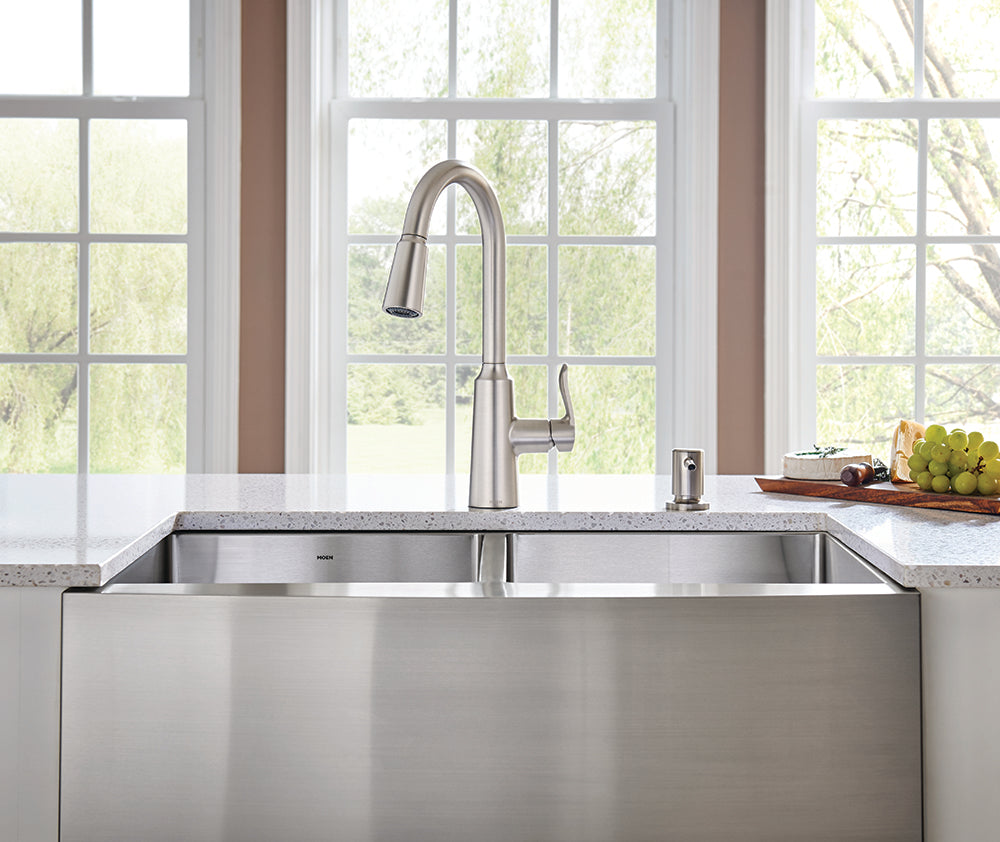 Moen® SS Traditional Pull Down Kitchen Faucet