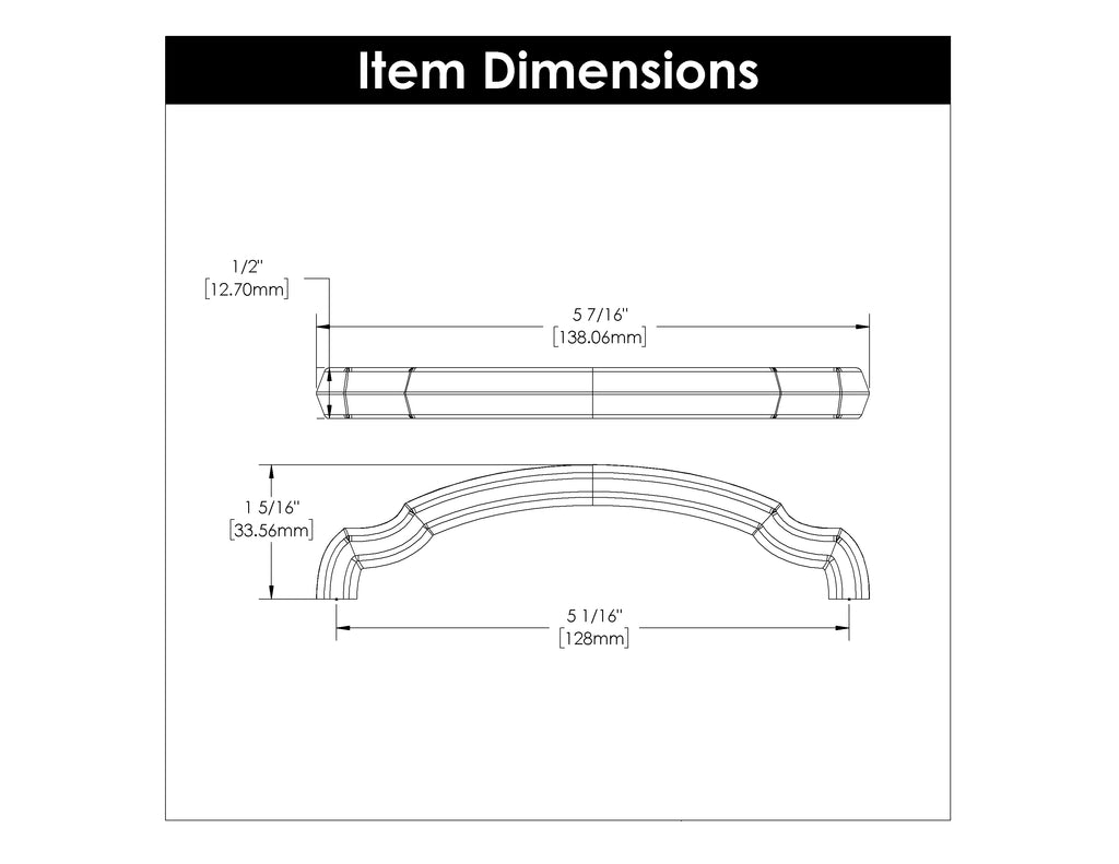 Veranda Pull, 128mm C/C - CTG321