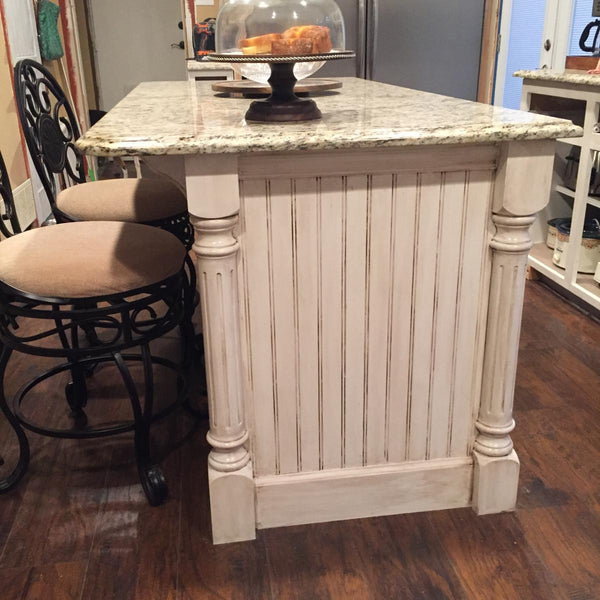 Harrison Fluted Cabinet Column 3 3/4'' x 34 1/2'' Wood