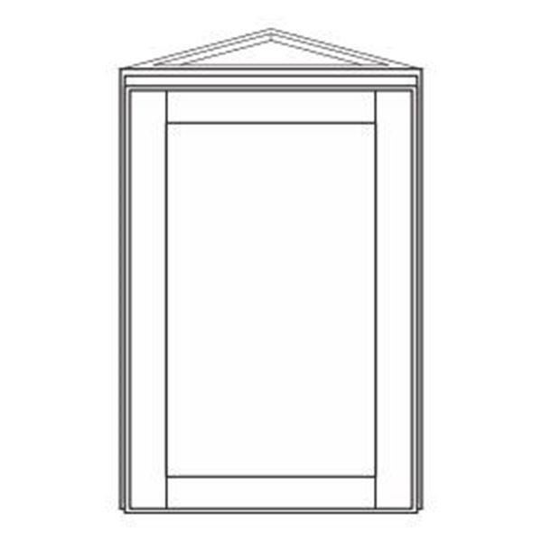 Corner Wall Cabinets - Malibu White