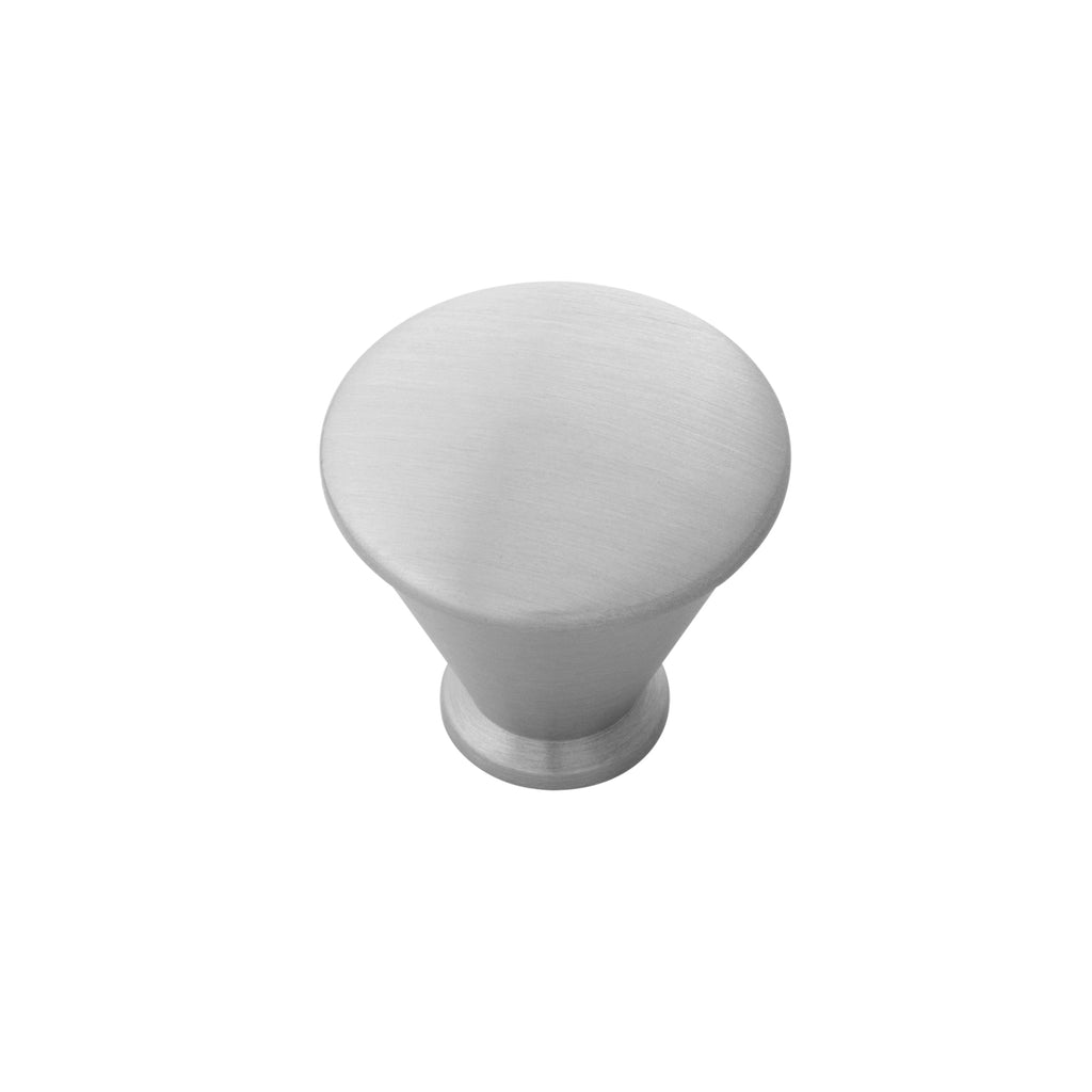 Facette Collection Knob 1-1/4 Inch Diameter Stainless Steel Finish