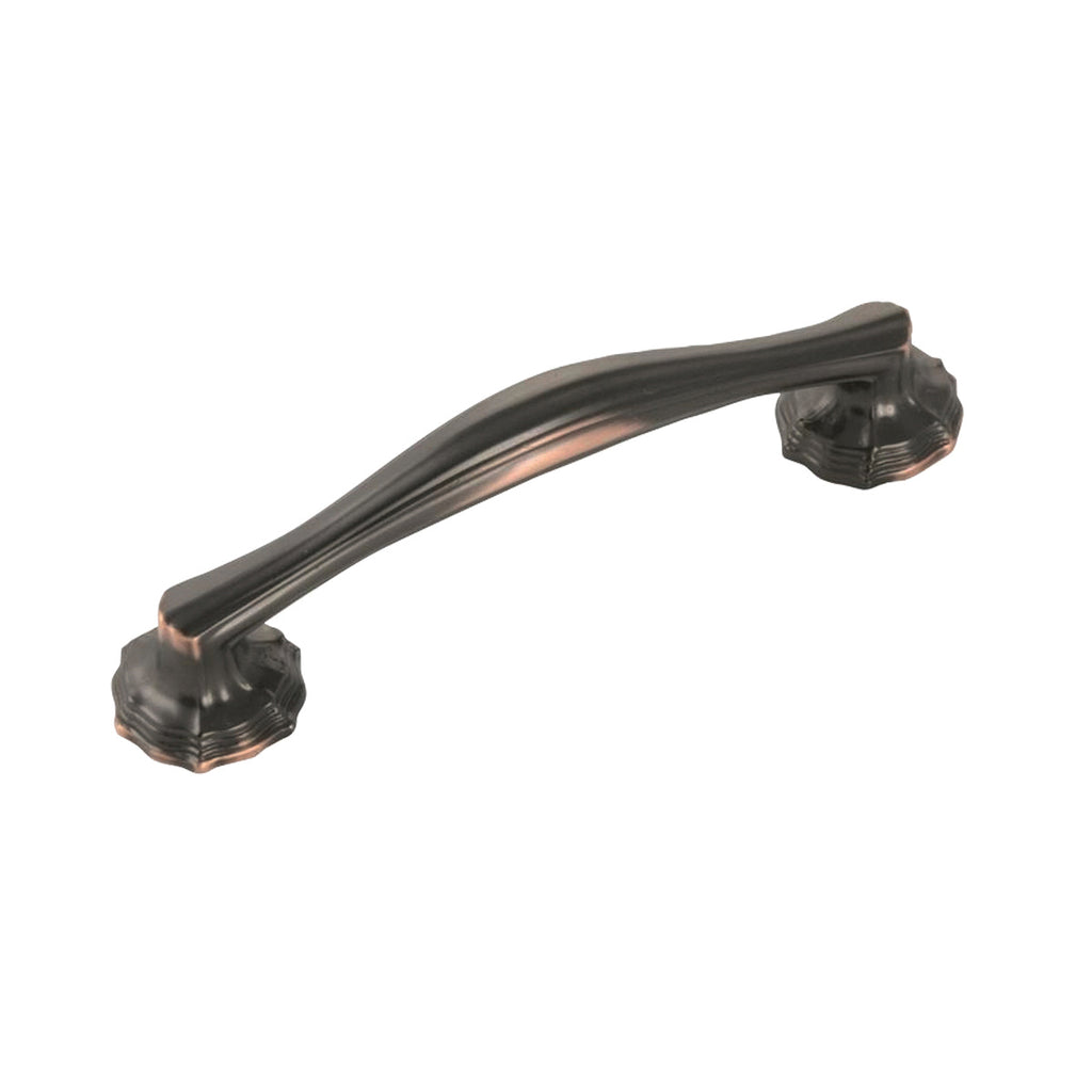 Verona Collection Pull 3-3/4 Inch (96mm) Center to Center Oil-Rubbed Bronze Highlighted Finish
