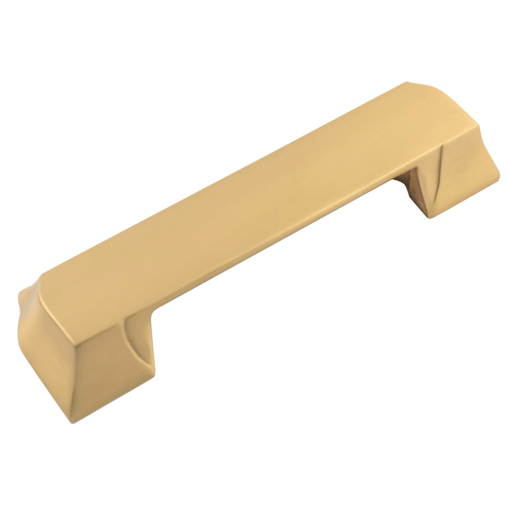 Studio II Collection Cup Pull 3 Inch, 3-3/4 Inch (96mm) & 5-1/16 Inch (128mm) Center to Center Brushed Golden Brass Finish