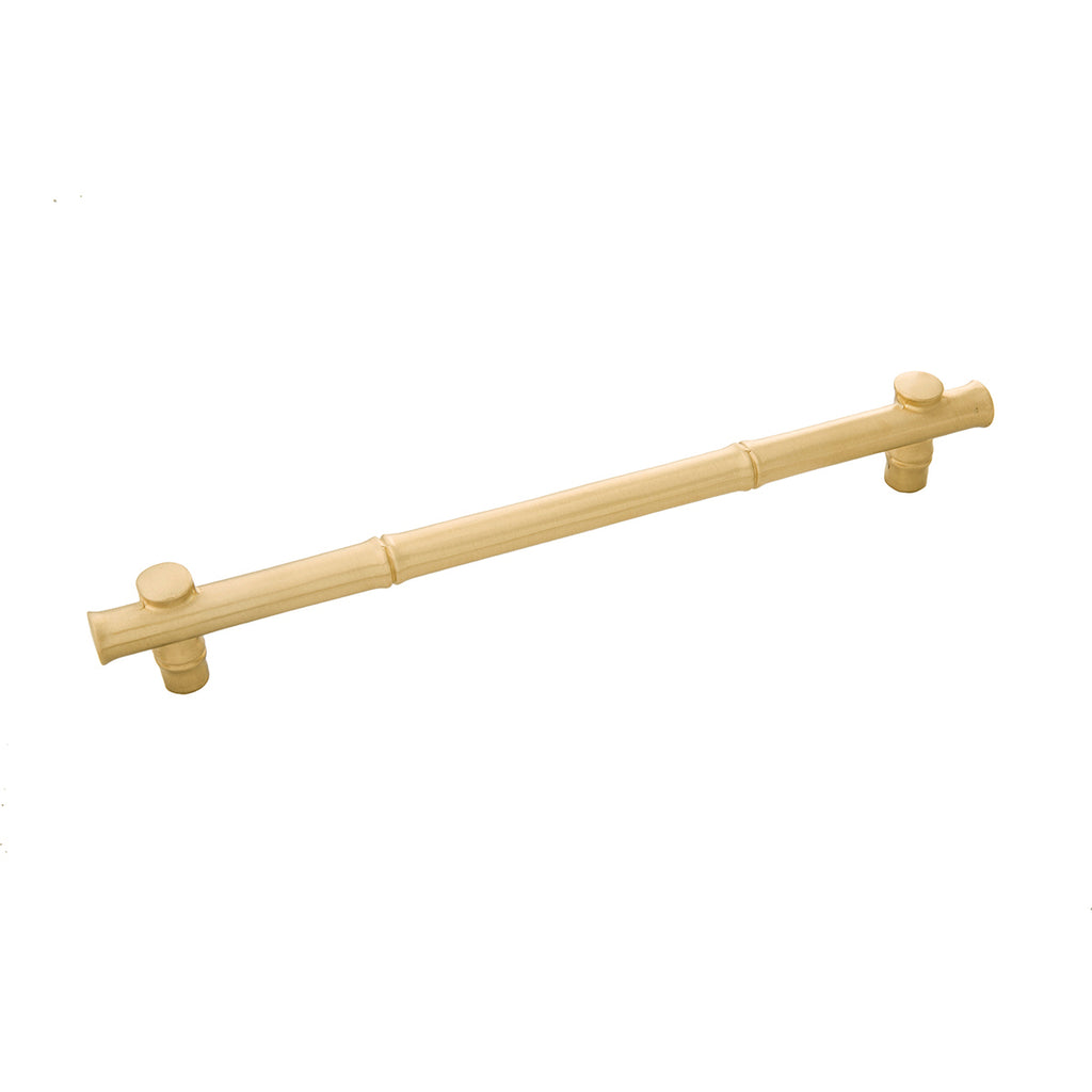 Junzi Collection Pull 8-11/16 Inch (220mm) Center to Center Satin Brass Finish