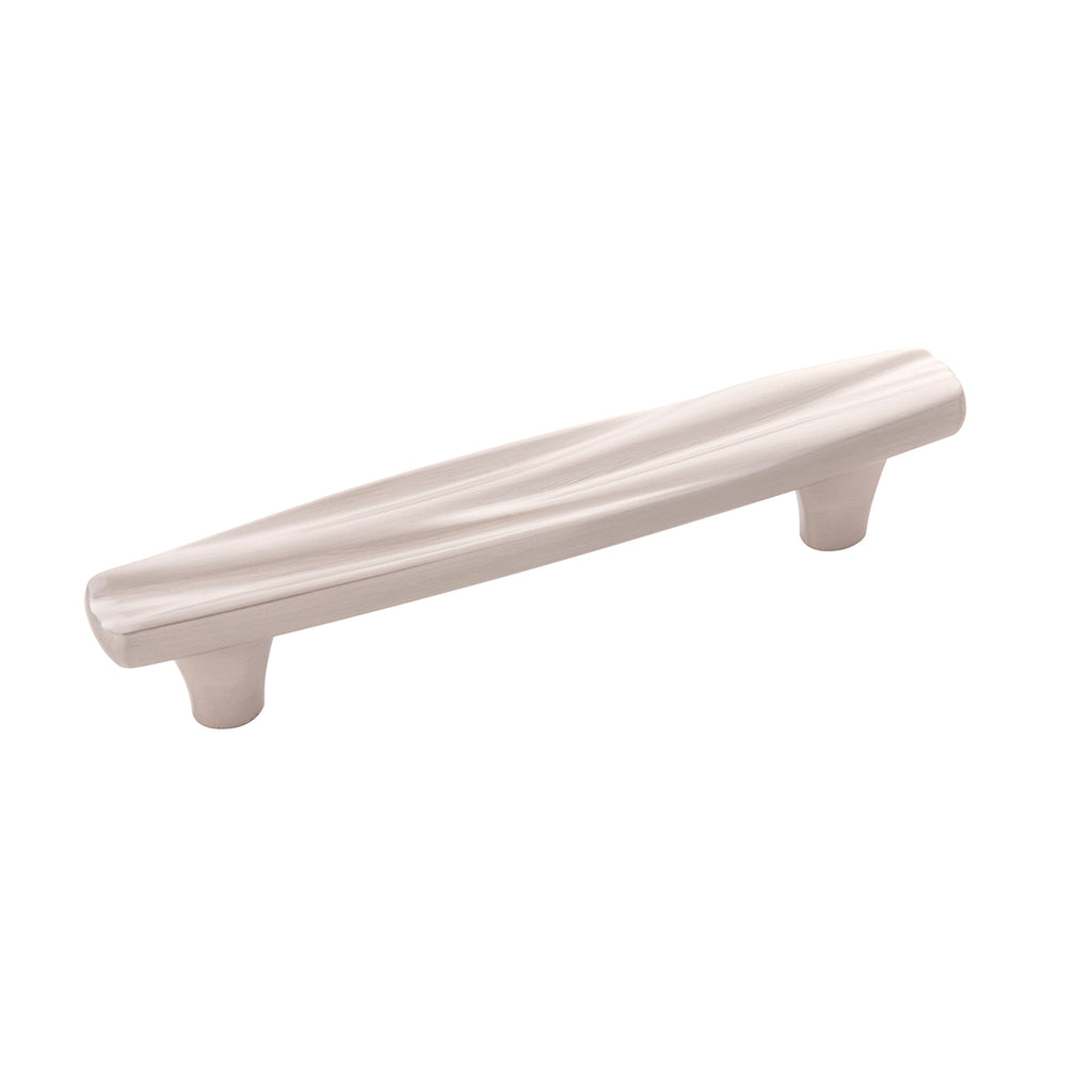 Caspian Collection Pull 3-3/4 Inch (96mm) Center to Center Satin Nickel Finish