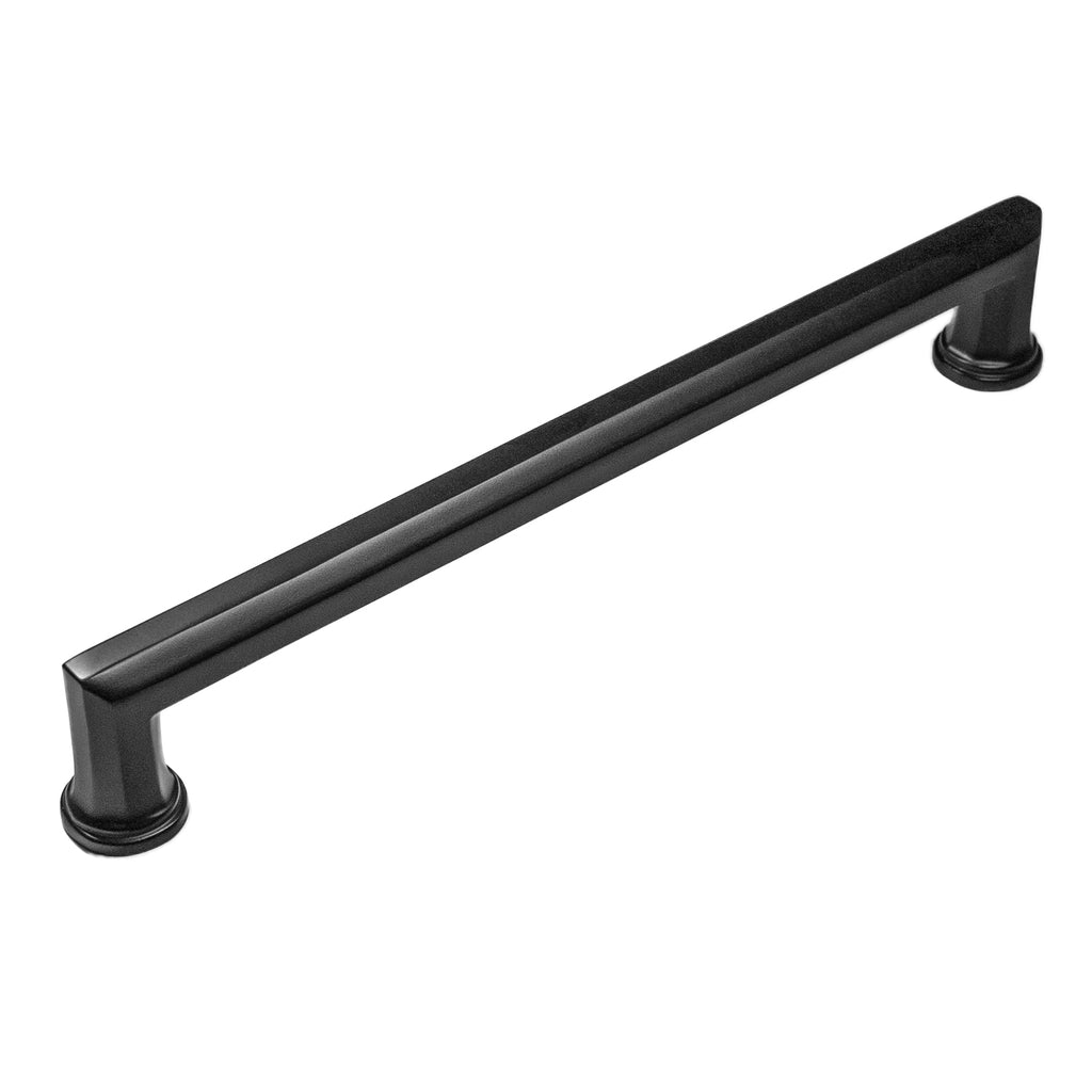 Facette Collection Pull 8-11/16 Inch (220mm) Matte Black Finish