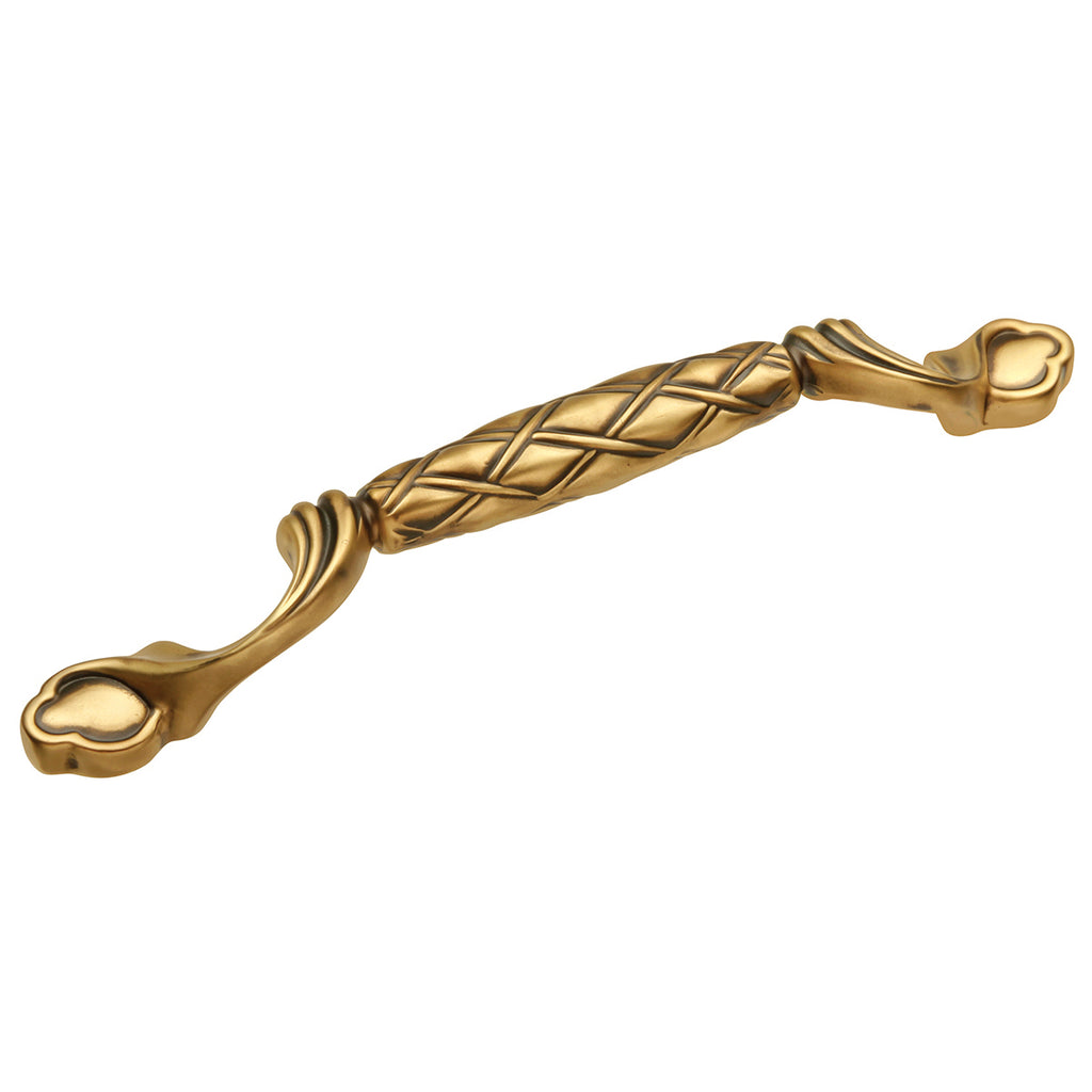 Tressé Collection Pull 8 Inch Center to Center Winchester Brass Finish