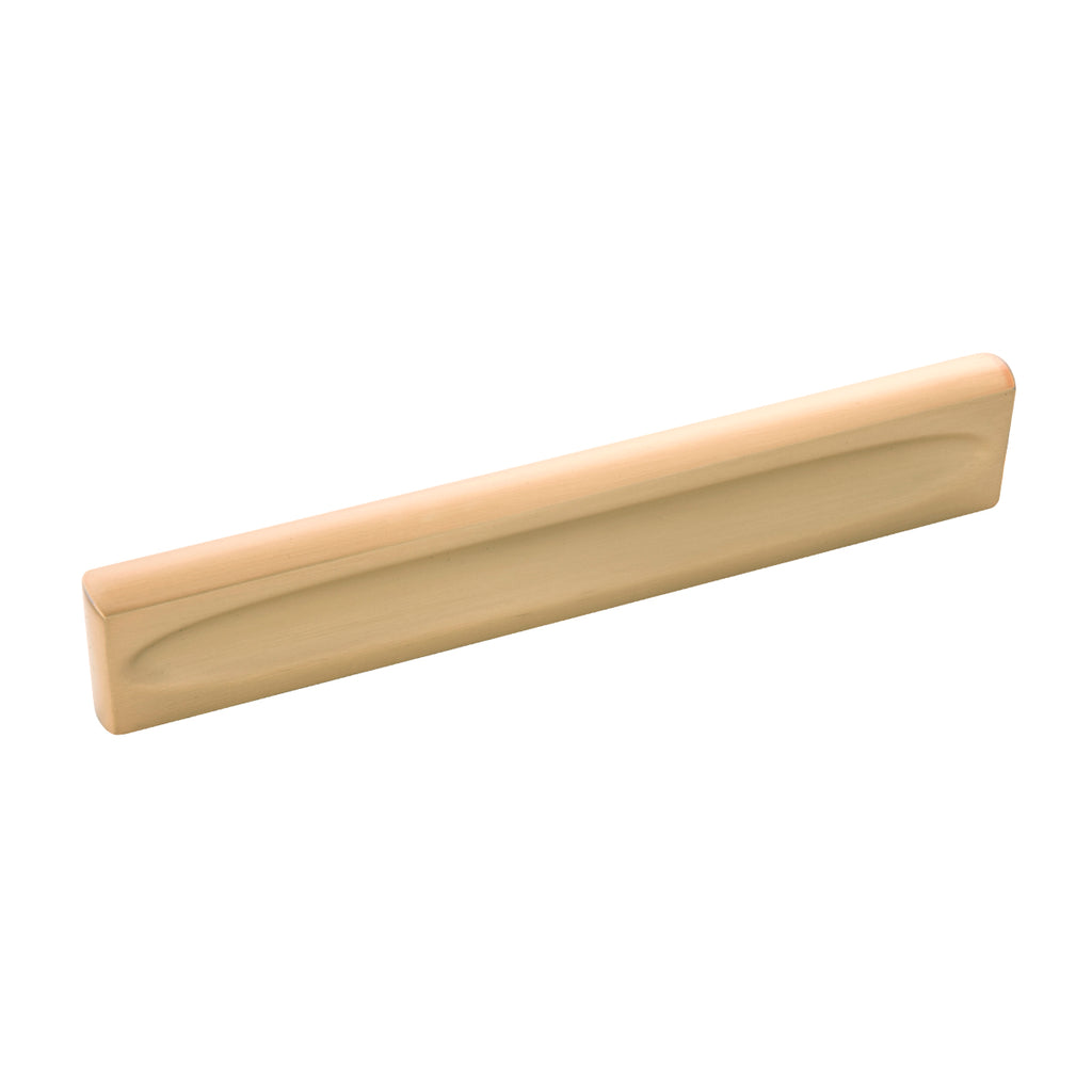 Ingot Collection Pull 5-1/16 Inch (128mm) Center to Center Brushed Golden Brass Finish