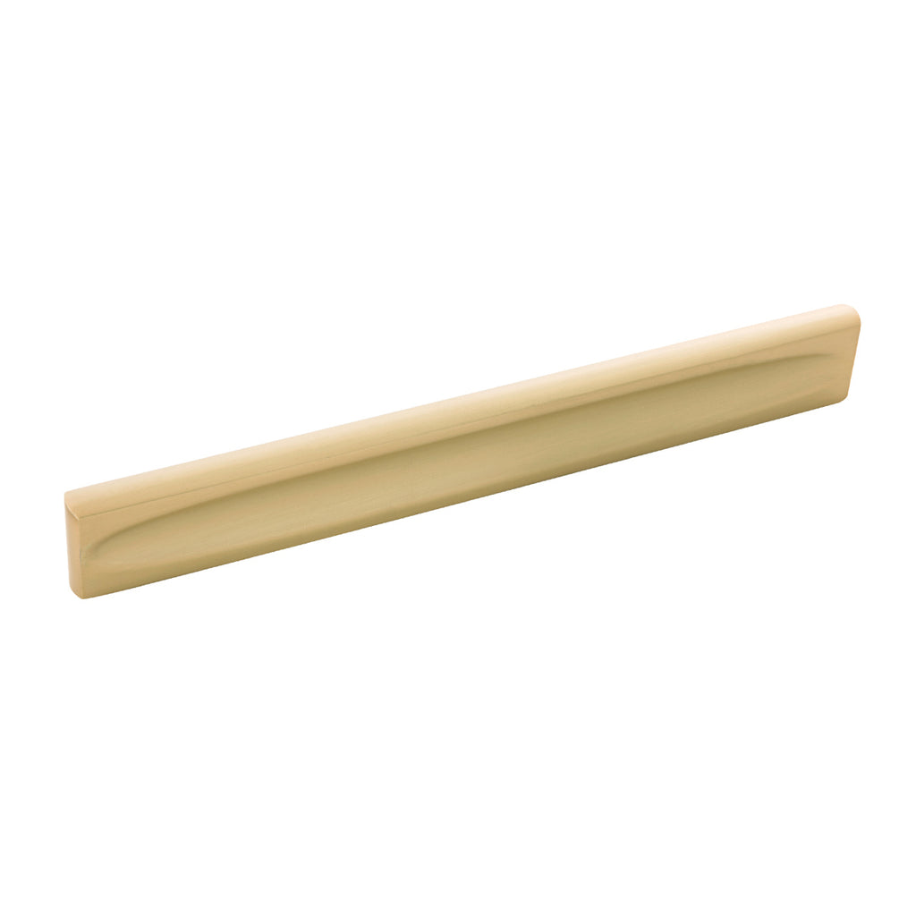 Ingot Collection Pull 7-9/16 Inch (192mm) Center to Center Brushed Golden Brass Finish