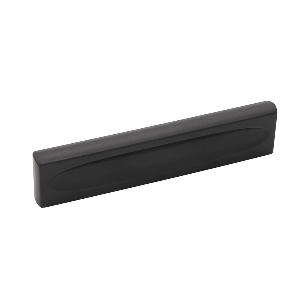 Ingot Collection Pull 3-3/4 Inch (96mm) Center to Center Matte Black Finish