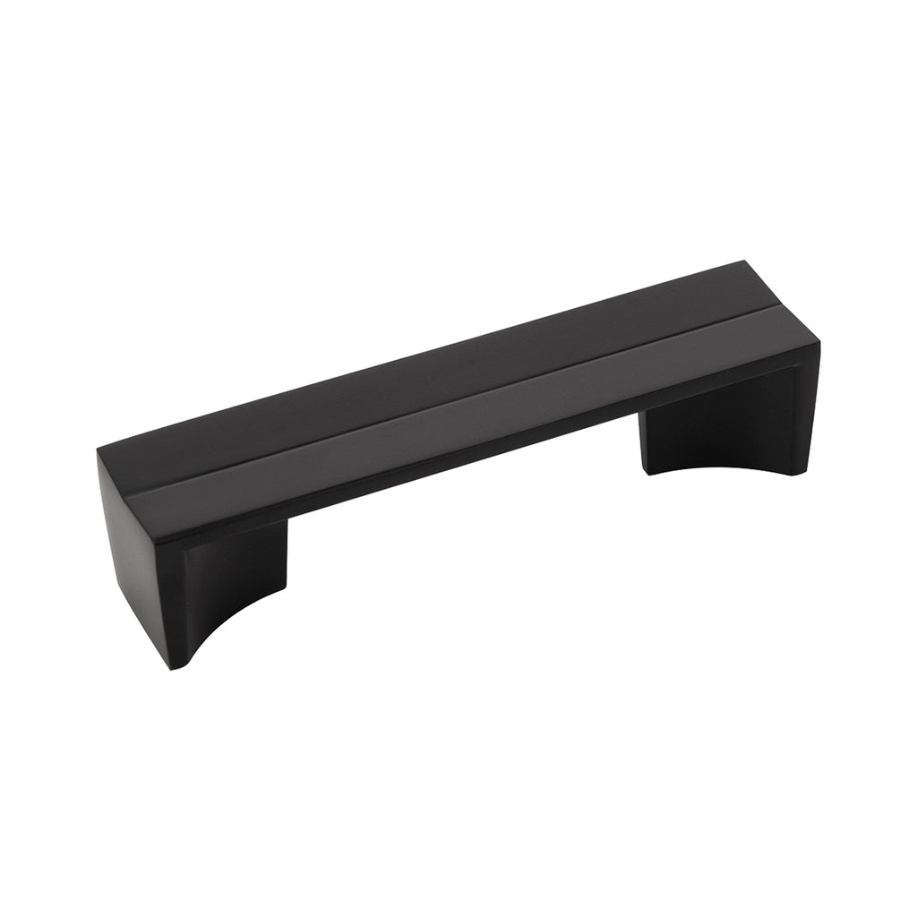 Avenue Collection Pull 3-3/4 Inch (96mm) Center to Center Matte Black Finish