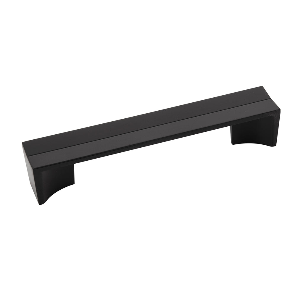 Avenue Collection Pull 5-1/16 Inch (128mm) Center to Center Matte Black Finish