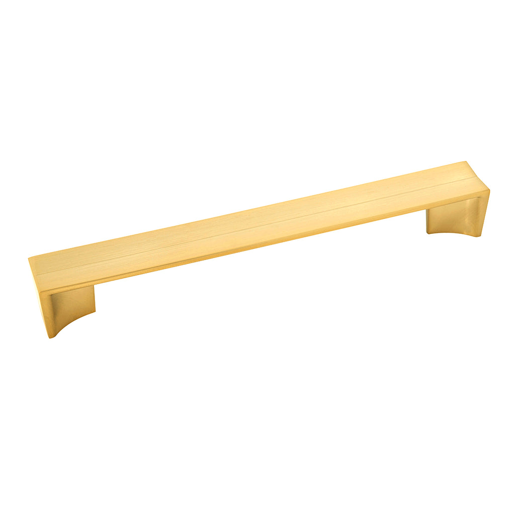 Avenue Collection Pull 7-9/16 Inch (192mm) Center to Center Brushed Golden Brass Finish