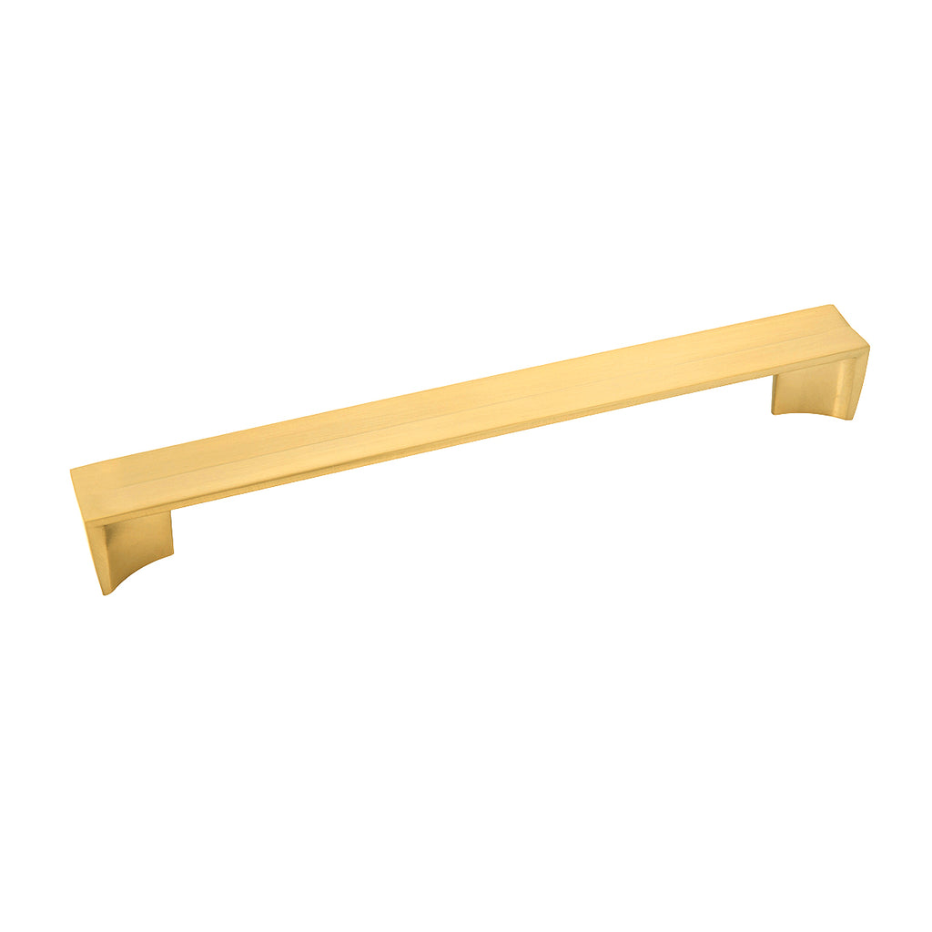 Avenue Collection Pull 8-13/16 Inch (224mm) Center to Center Brushed Golden Brass Finish