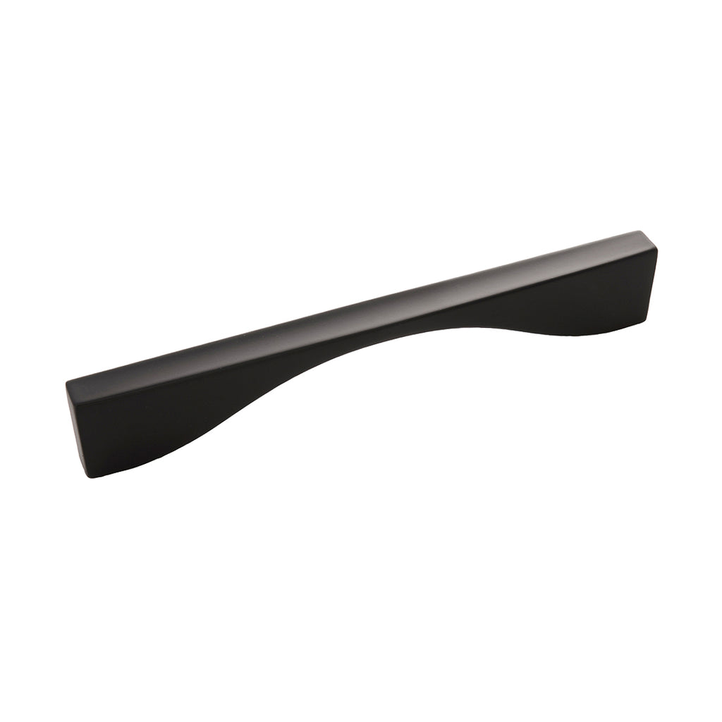 Channel Collection Pull 6-5/16 Inch (160mm) Center to Center Matte Black Finish