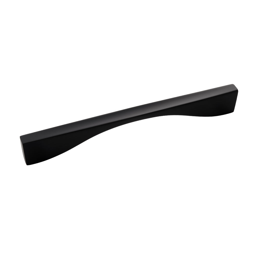 Channel Collection Pull 7-9/16 Inch (192mm) Center to Center Matte Black Finish