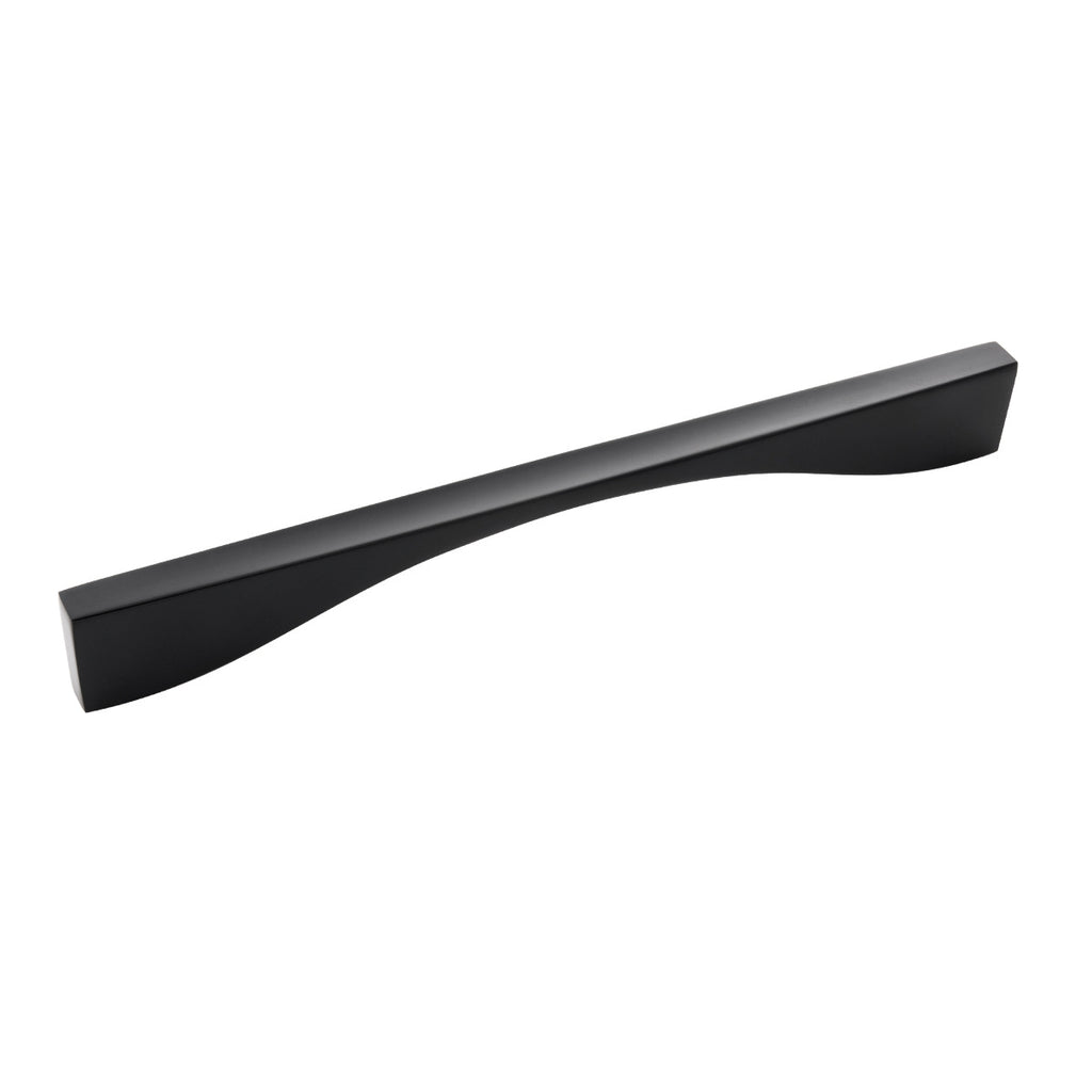 Channel Collection Pull 8-13/16 Inch (224mm) Center to Center Matte Black Finish