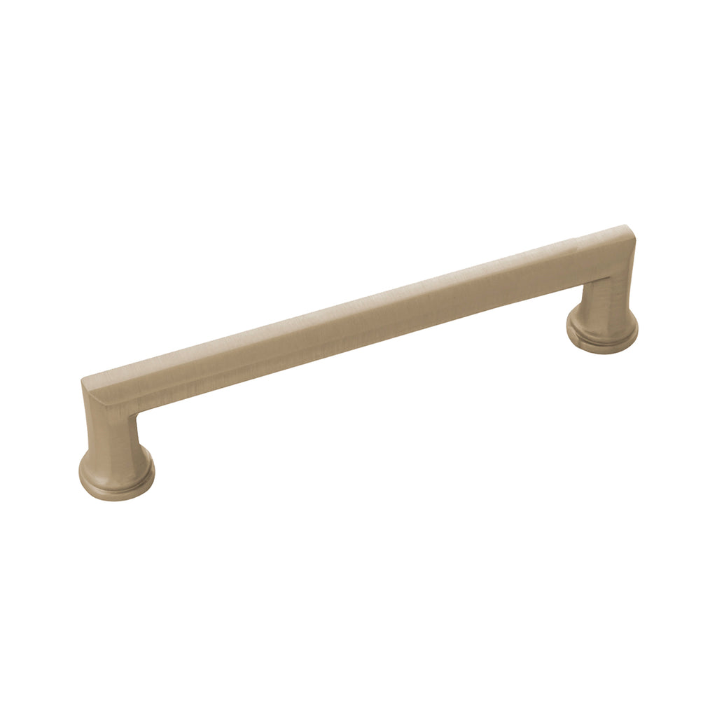 Facette Collection Pull 6-5/16 Inch (160mm) Center to Center Champagne Bronze Finish