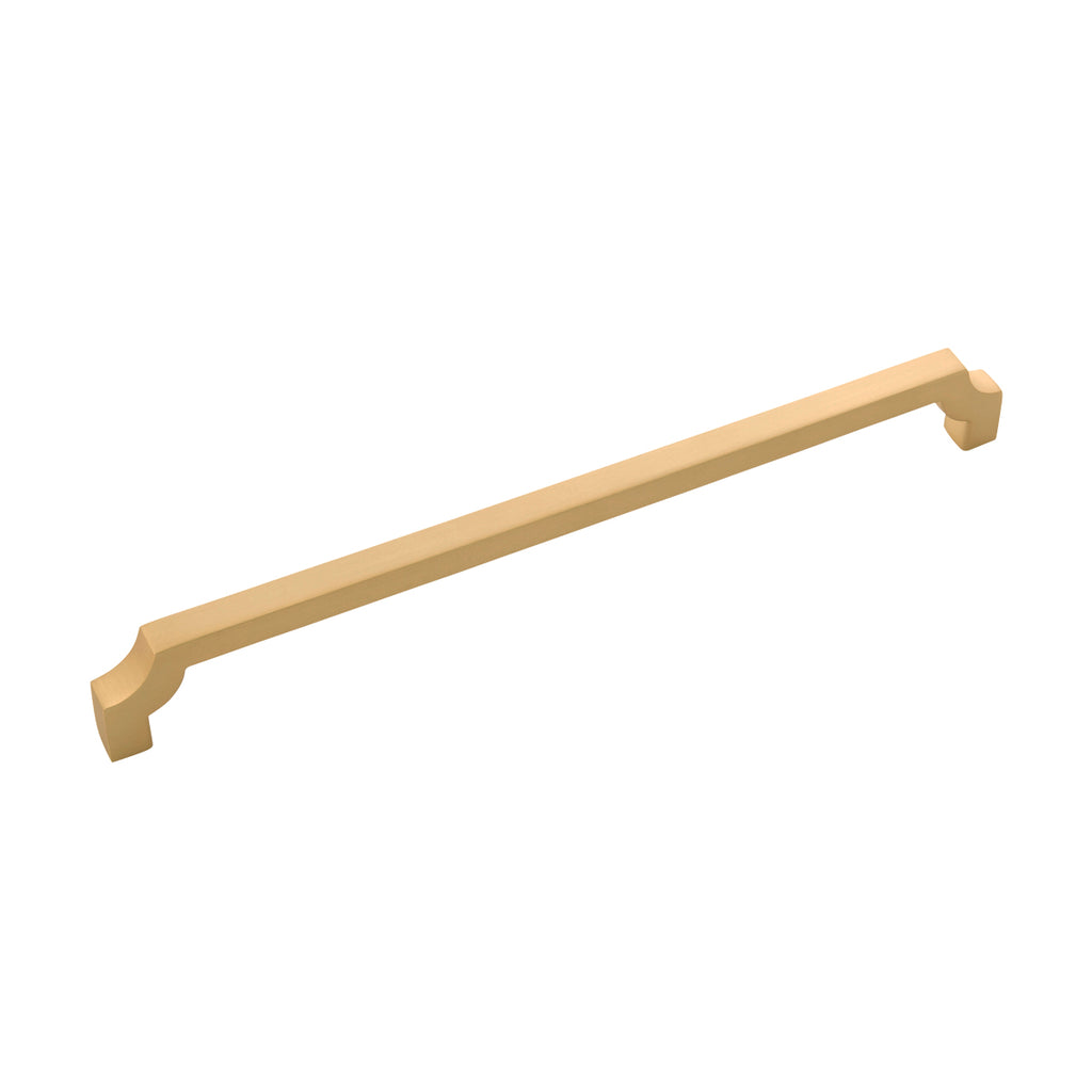 Monarch Collection Pull 8-13/16 Inch (224mm) Center to Center Brushed Golden Brass Finish