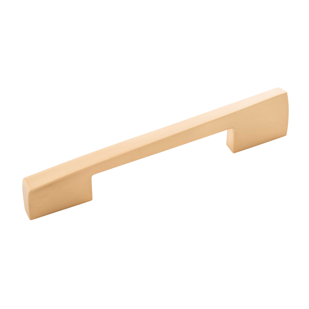Flex Collection Pull 5-1/16 Inch (128mm) Center to Center Brushed Golden Brass Finish