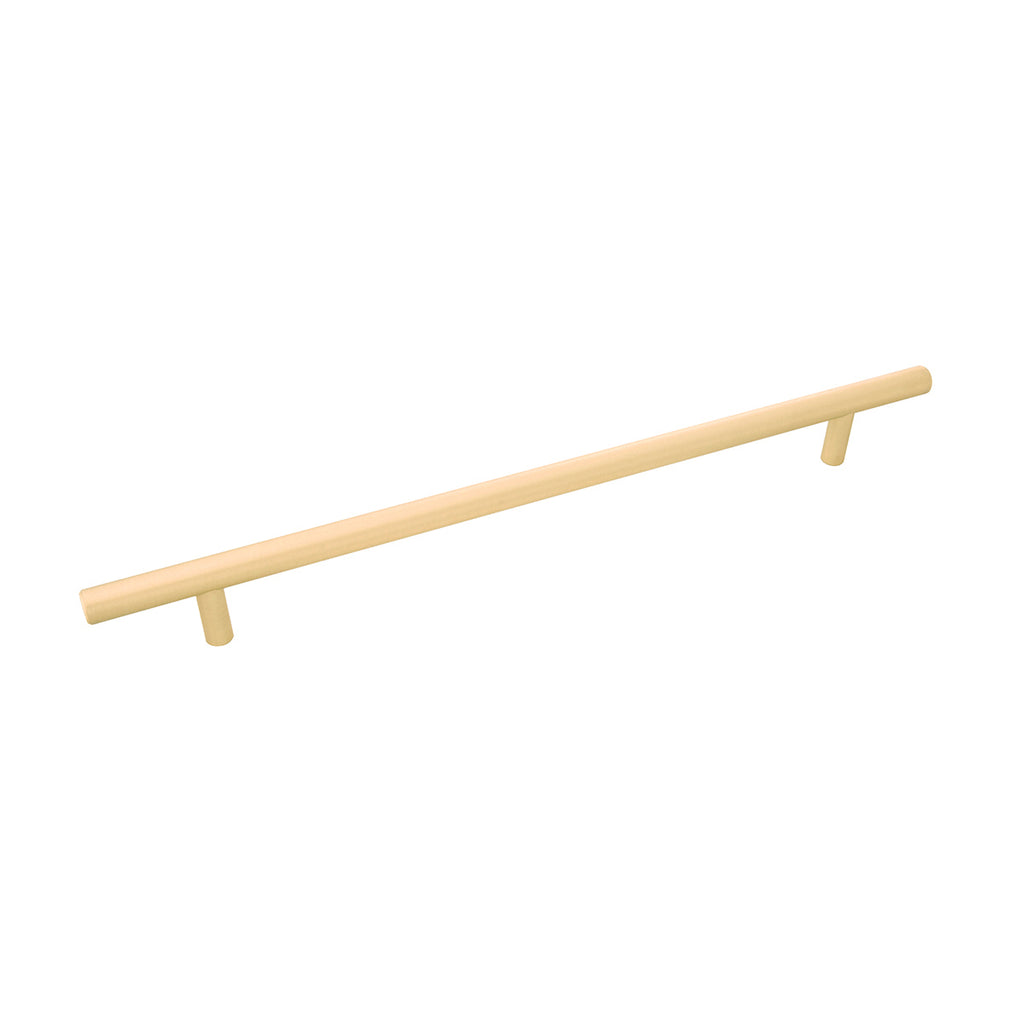 Contemporary Bar Pulls Collection Pull 10-1/16 Inch (256mm) Center to Center Royal Brass Finish