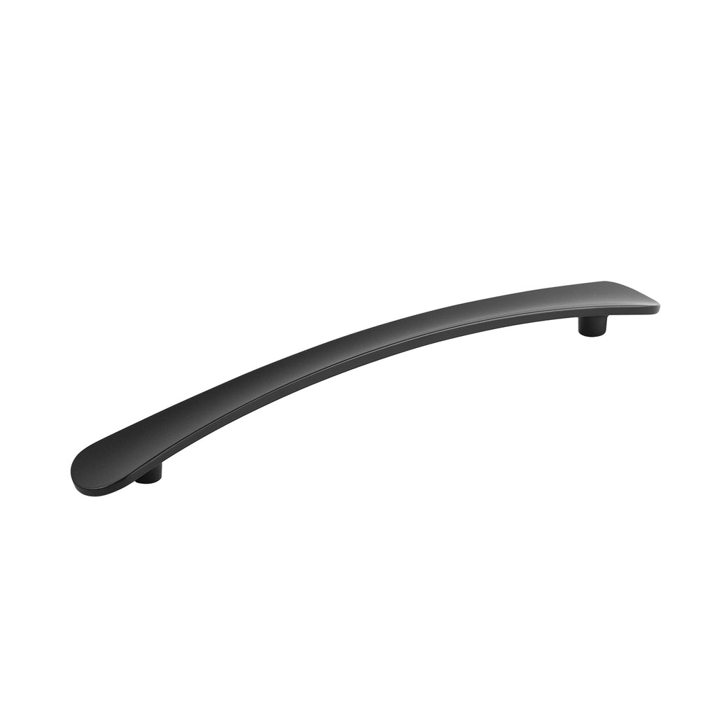 Vale Collection Pull 7-9/16 Inch (192mm) Center to Center Matte Black Finish