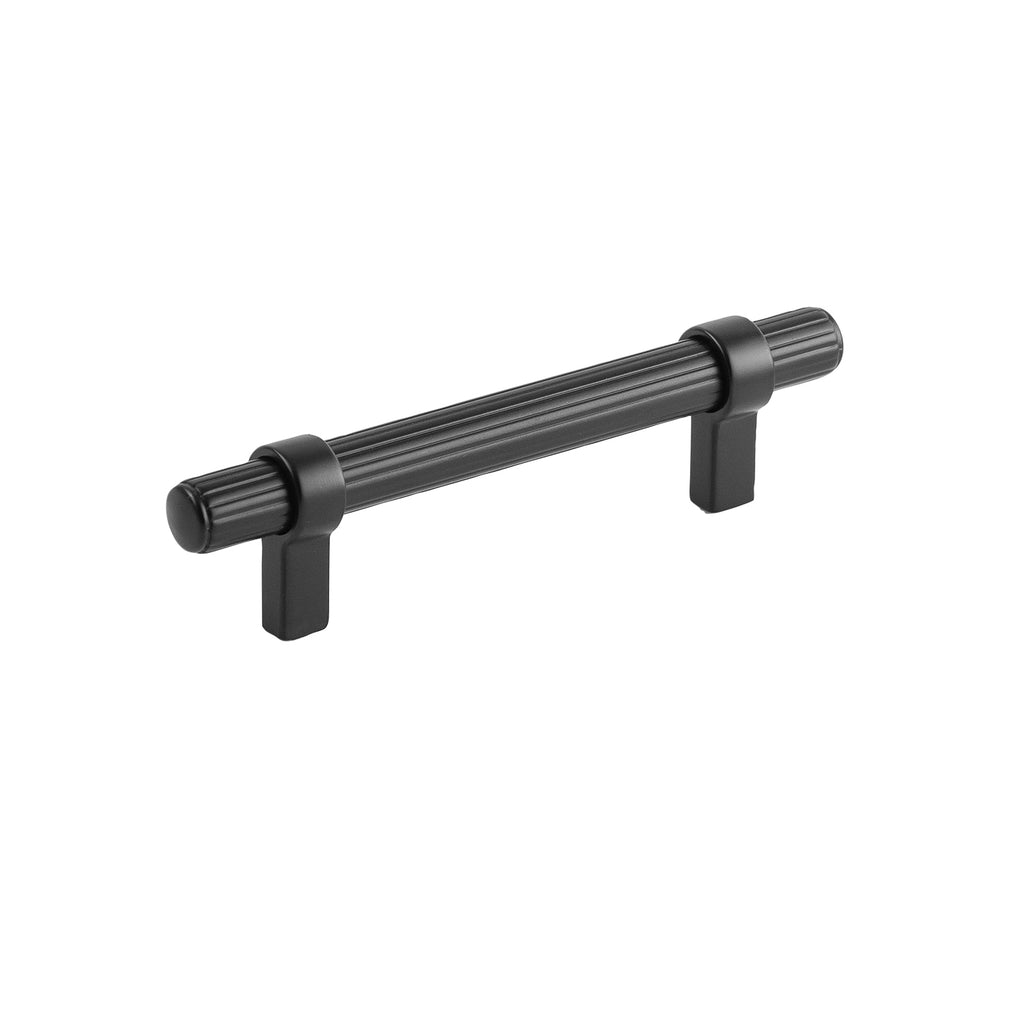 Sinclaire Collection Pull 3-3/4 Inch (96mm) Center to Center Matte Black Finish