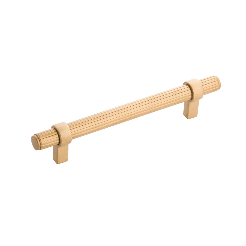 Sinclaire Collection Pull 5-1/16 Inch (128mm) Center to Center Brushed Golden Brass Finish